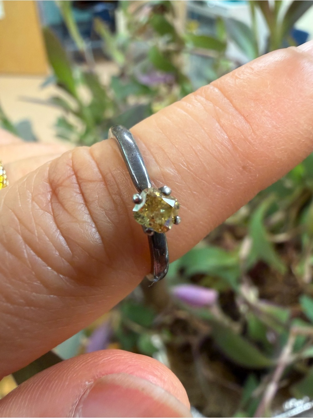 Cushion Cut Fancy Brownish Yellow Natural Diamond